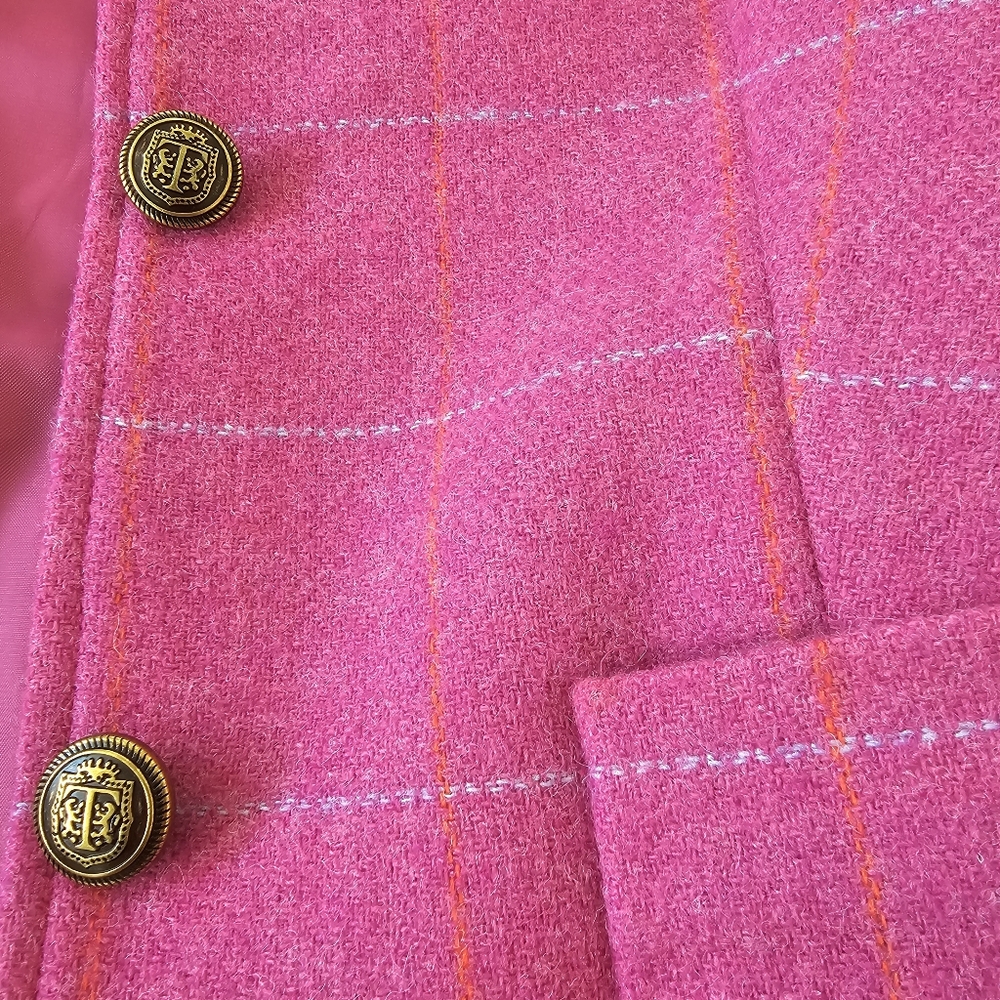 Talbots Pink Ruffle-Trim Blazer - Picture 6 of 8